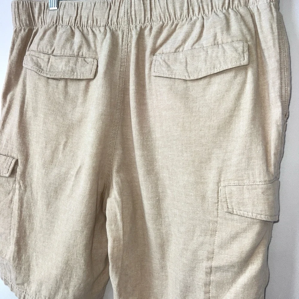 Boca Classics Island Wear Men's Cargo Shorts Tan‎ size Large pockets EUC!